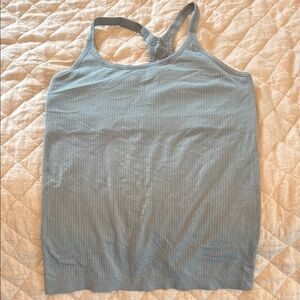 LULULEMON Ebb to Street ribbed Women's Blue Tank Top